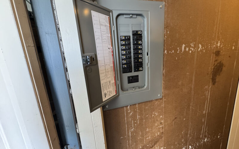 155 elder New electrical panel