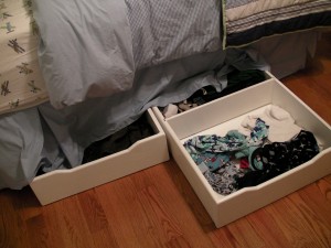 Underbed Storage for Improved Organization