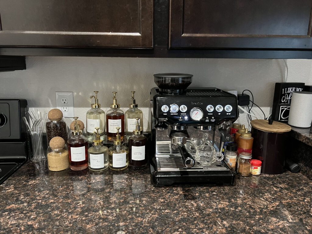 kaitlyn's home coffee bar